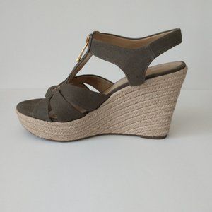 Berkley Michael Kors MICHAEL Wedge Canvas Sandals